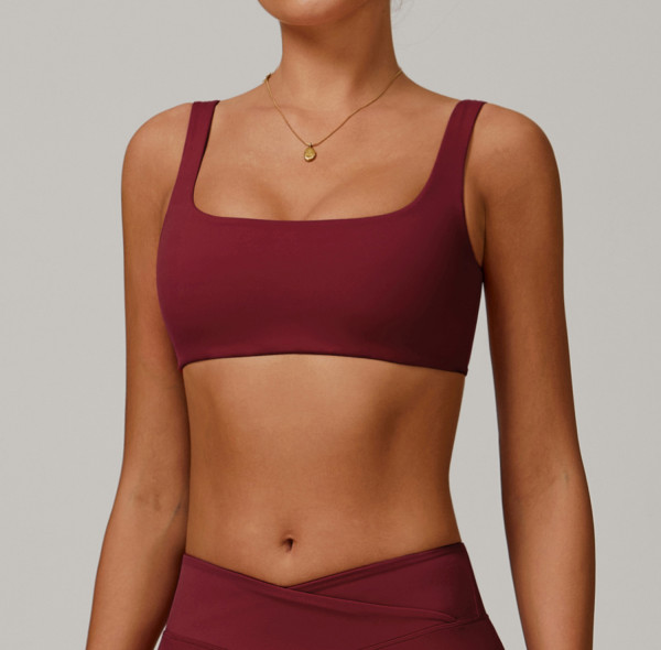 Custom Sports Bra Producers | Custom solid color sports bra sexy fitness sleeveless women bra