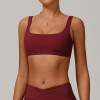 Custom Sports Bra Producers | Custom solid color sports bra sexy fitness sleeveless women bra