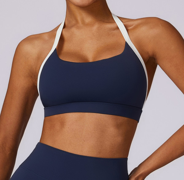 Custom Sports Bra Manufacture | Factory Custom Colorblock Sports Bra Sexy High Quality Fitness