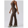 Athletic Wear Manufacture | Factory made solid color sports fitness yoga jumpsuit custom logo