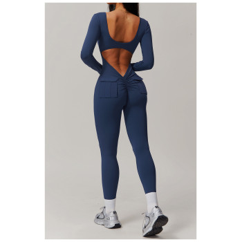 Custom Training Wear Supplier |OEM/ODM women summer jumpsuit factory wholesale long sleeve jumpsuit