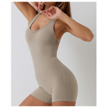 Fitness Apparel Factory | Women's summer sleeveless one-piece fitness clothing factory wholesale