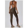Custom Activewear Wholesale | Women's sleeveless bodysuit fitness yogawear factory wholesale