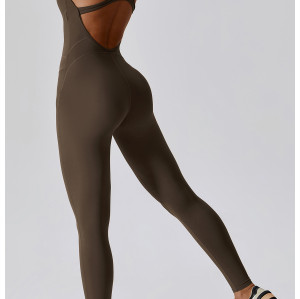 Custom Activewear Wholesale | Women's sleeveless bodysuit fitness yogawear factory wholesale