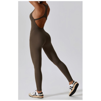 Custom Activewear Wholesale | Women's sleeveless bodysuit fitness yogawear factory wholesale