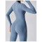 Custom Athletic Wear wholesale|Women long sleeve sports jumpsuit factory direct custom logo fabric