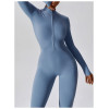 Custom Athletic Wear wholesale|Women long sleeve sports jumpsuit factory direct custom logo fabric