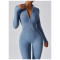Custom Athletic Wear wholesale|Women long sleeve sports jumpsuit factory direct custom logo fabric