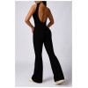 Custom Outdoor Sportswear | Women's flared bodysuit tights factory custom made fabric color summer