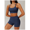 Custom Sports Bra Manufacturer | Custom solid color sports bra hot stamping process wholesale