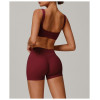 Custom Sports Bra Producers | Custom solid color sports bra sexy fitness sleeveless women bra