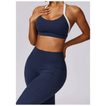 Custom Sports Bra Manufacture | Factory Custom Colorblock Sports Bra Sexy High Quality Fitness