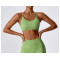Custom Sports Bra Supplier | Wholesale custom seamless solid color fitness bra sexy cross straps