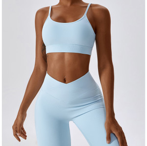 Custom Seamless Yoga Leggings | Custom Blank Fitness Yoga Sets and Leggings Running Sports Bra