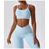 Custom Seamless Yoga Leggings | Custom Blank Fitness Yoga Sets and Leggings Running Sports Bra
