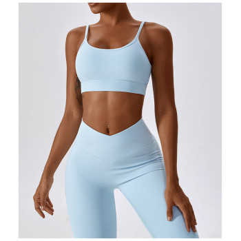 Custom Seamless Yoga Leggings | Custom Blank Fitness Yoga Sets and Leggings Running Sports Bra