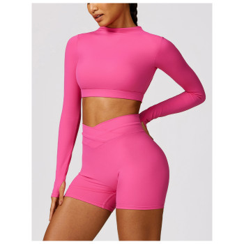 Custom Seamless Yoga Leggings | Women's Tights Custom Logo Seamless Yoga Shorts Yoga Set