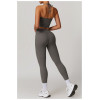 Custom sportswear for women | Womens Summer 2 Piece Outfits Linen Crop Tank Tops Leggings Yoga