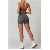 Custom Yoga Scrunch Shorts | Custom Private Label YogaWear Quick Dry Running Sports Bra Seamless