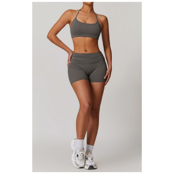 Custom Yoga Scrunch Shorts | Custom Private Label YogaWear Quick Dry Running Sports Bra Seamless