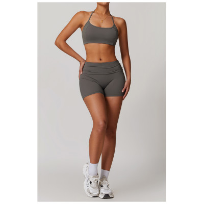 Custom Yoga Scrunch Shorts | Custom Private Label YogaWear Quick Dry Running Sports Bra Seamless