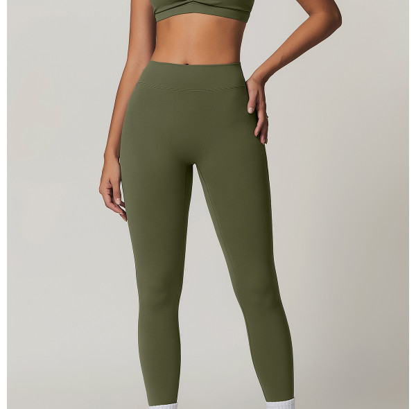 Customized Women's Leggings | Women's Fitness Running Yoga Wear Solid Color Yoga