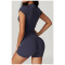 Custom high quality vest | Clothing quick dry yoga shorts spandex printed short sleeves for women