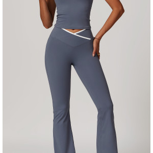 Custom Sports Bras Women | Custom Logo Cross High Waist Sports Suit  Tight Naked Yoga Suit Running