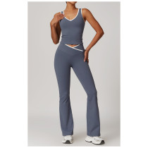 Custom Sports Bras Women | Custom Logo Cross High Waist Sports Suit  Tight Naked Yoga Suit Running