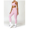 Custom Yoga crop Sports Bra | Tight Yoga Suit High Waist Speed Dry Seamless Yoga Leggings Suit