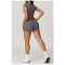 Custom Women T-shirt With Logo | High Quality Seamless Yoga Shorts Hot Sale Running Yoga Shorts