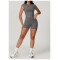 Custom Women T-shirt With Logo | High Quality Seamless Yoga Shorts Hot Sale Running Yoga Shorts