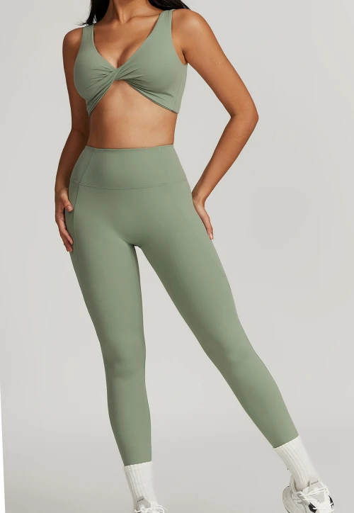 Custom gym yoga leggings set| Wholesale New Design Yoga Legging Fabric Autumn Active Wear