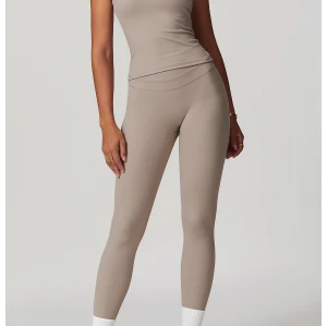 Custom Wholesale Yoga Sets|New Style Yoga Sets Tank Top Women Yoga Leggings For High Waist Leggings