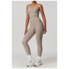 Custom Wholesale Yoga Sets|New Style Yoga Sets Tank Top Women Yoga Leggings For High Waist Leggings