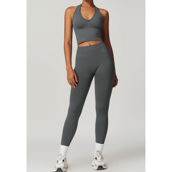 Custom Yoga Fitness Set | Custom Weight Printed Clothing Blank Yoga Leggings Women Yoga Set