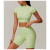 Custom Bright Color Yoga Top | Factory wholesale tights sports women custom fabric cropped top