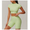 Custom Bright Color Yoga Top | Factory wholesale tights sports women custom fabric cropped top