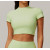 Custom Bright Color Yoga Top | Factory wholesale tights sports women custom fabric cropped top