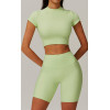 Custom Bright Color Yoga Top | Factory wholesale tights sports women custom fabric cropped top