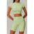 Custom Bright Color Yoga Top | Factory wholesale tights sports women custom fabric cropped top