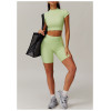 Custom Bright Color Yoga Top | Factory wholesale tights sports women custom fabric cropped top