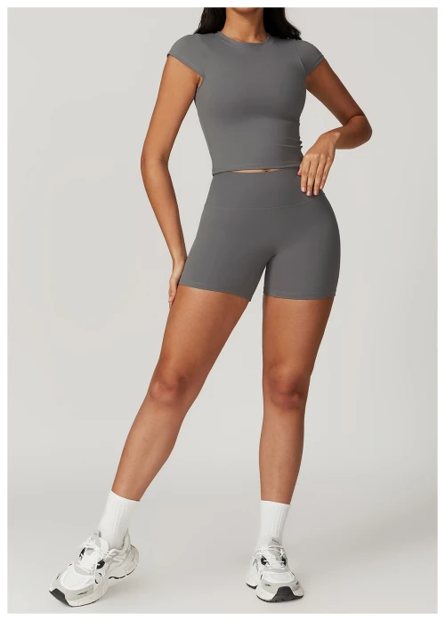 Custom Yoga Sports Top | Factory private label custom tight spandex nylon tops cropped top