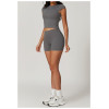 Custom Yoga Sports Top | Factory private label custom tight spandex nylon tops cropped top