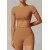 Custom Solid Color Bodysuit | Factory wholesale custom high-end short backless tops cropped top