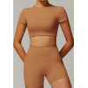 Custom Solid Color Bodysuit | Factory wholesale custom high-end short backless tops