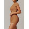 Custom Solid Color Bodysuit | Factory wholesale custom high-end short backless tops