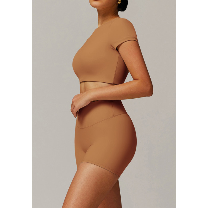 Custom Solid Color Bodysuit | Factory wholesale custom high-end short backless tops