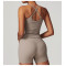 Custom Yoga Tops Vests | Factory customized back cross comfortable tight vest for women summer