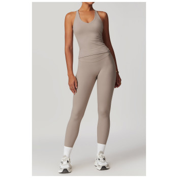 Custom Yoga Tops Vests | Factory customized back cross comfortable tight vest for women summer